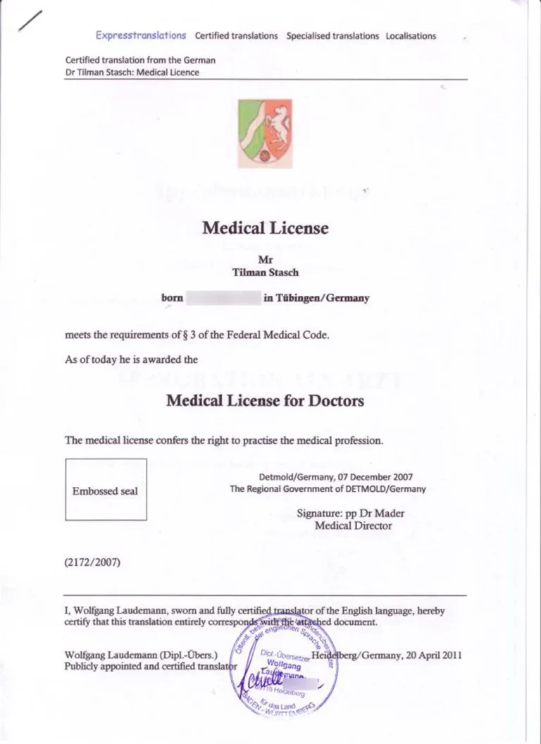 Medical License Germany pg3